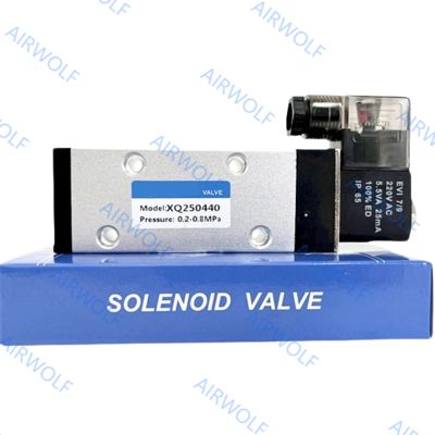 XQ Series Aluminum Pneumatic Solenoid Valve with 0.2-1.0MPa Operating Pressure -10~+60 ℃ Temperature Range and Multi-Voltage DC12V DC24V AC110V AC220V