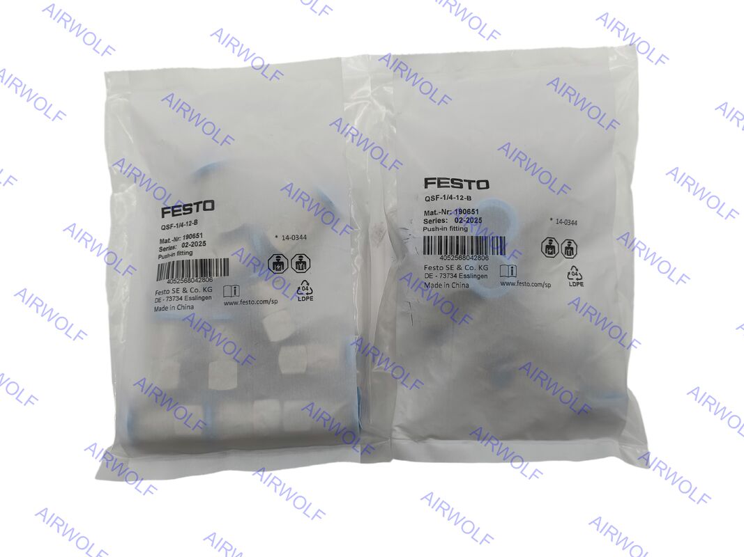 QSF-1/4-8-B QSF-1/4-8-B-50 QSF-1/4-10-B QSF-1/4-10-B-50 QSF-1/4-12-B Festo QSF Series Push-in Fitting