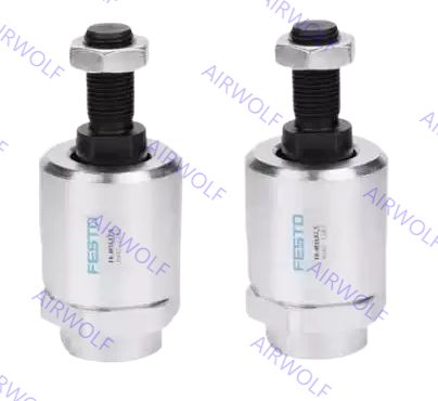 Festo Case-harded Steel Piston çubuğu montajları ± 4° açı tazminatı ve 0.5- Evet.7, 1 Küre Merkezi Radyal Kompensasyon